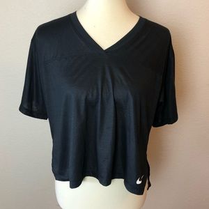 Nike DriFit Cropped Jersey Top